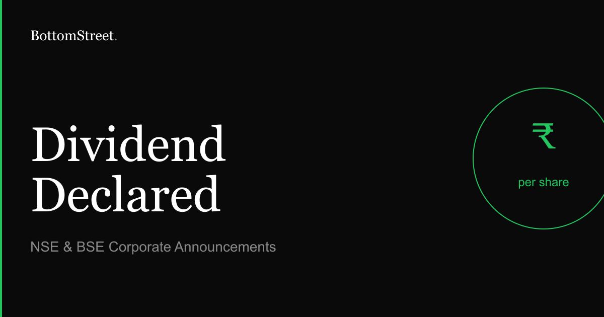 Ponni Sugars (Erode) Declares ₹5 Final Dividend for FY26